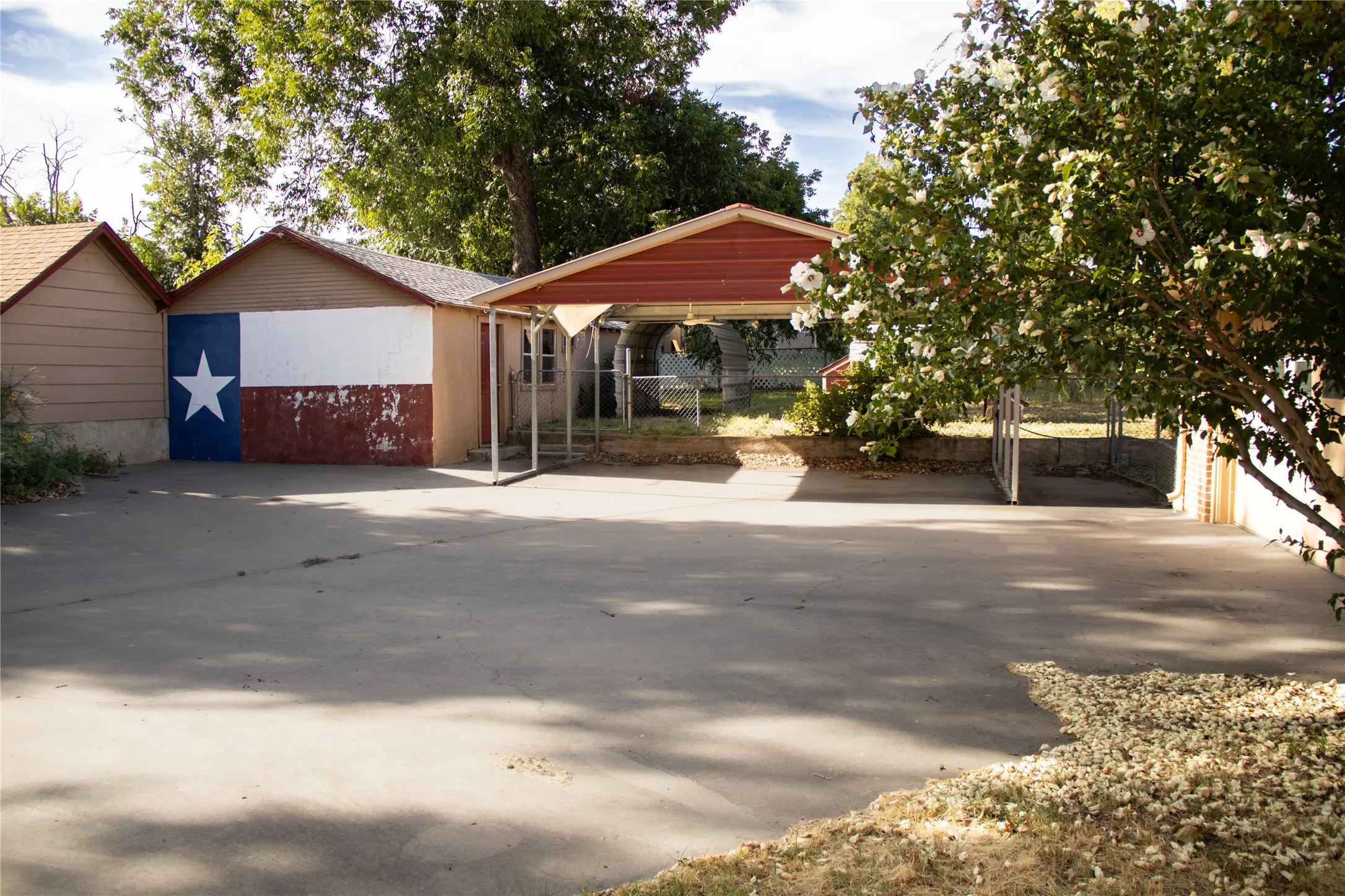 Shop and carport