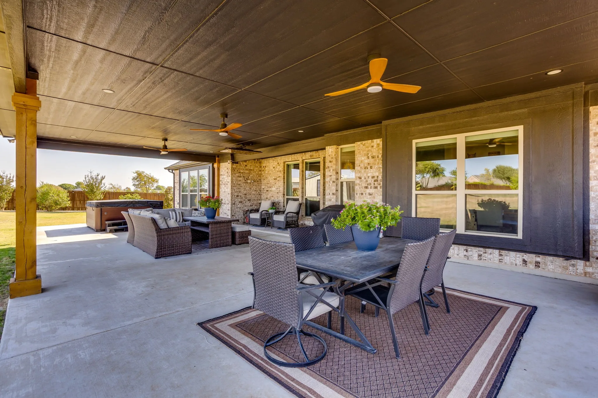 Upgraded extended patio