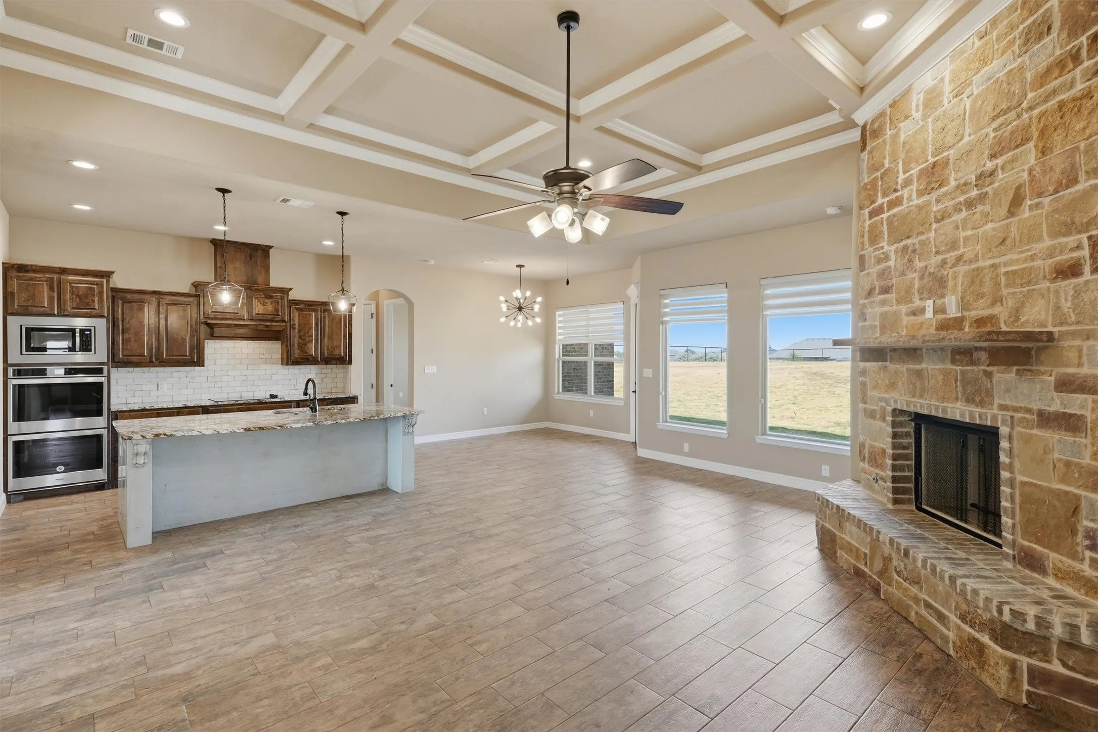 Family Room and Kitchen