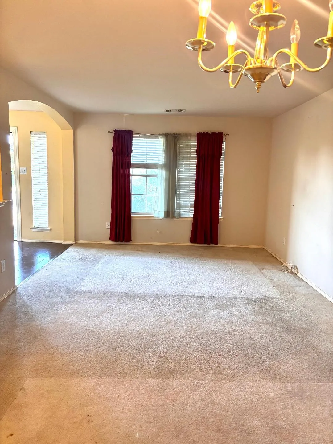 Formal dining and living room space.