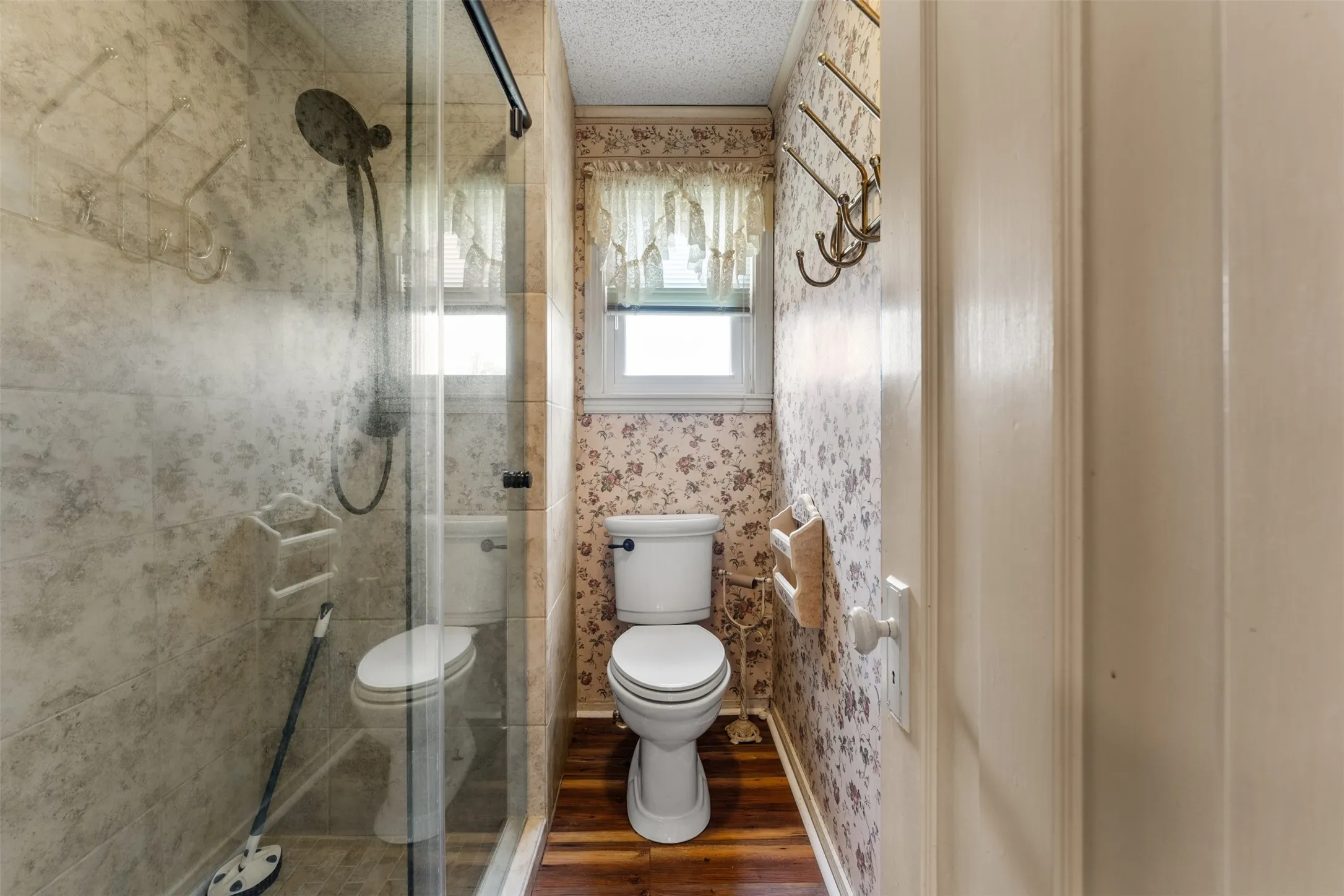 2nd Bath Shower and commode area, part of the Jack & Jill Bath