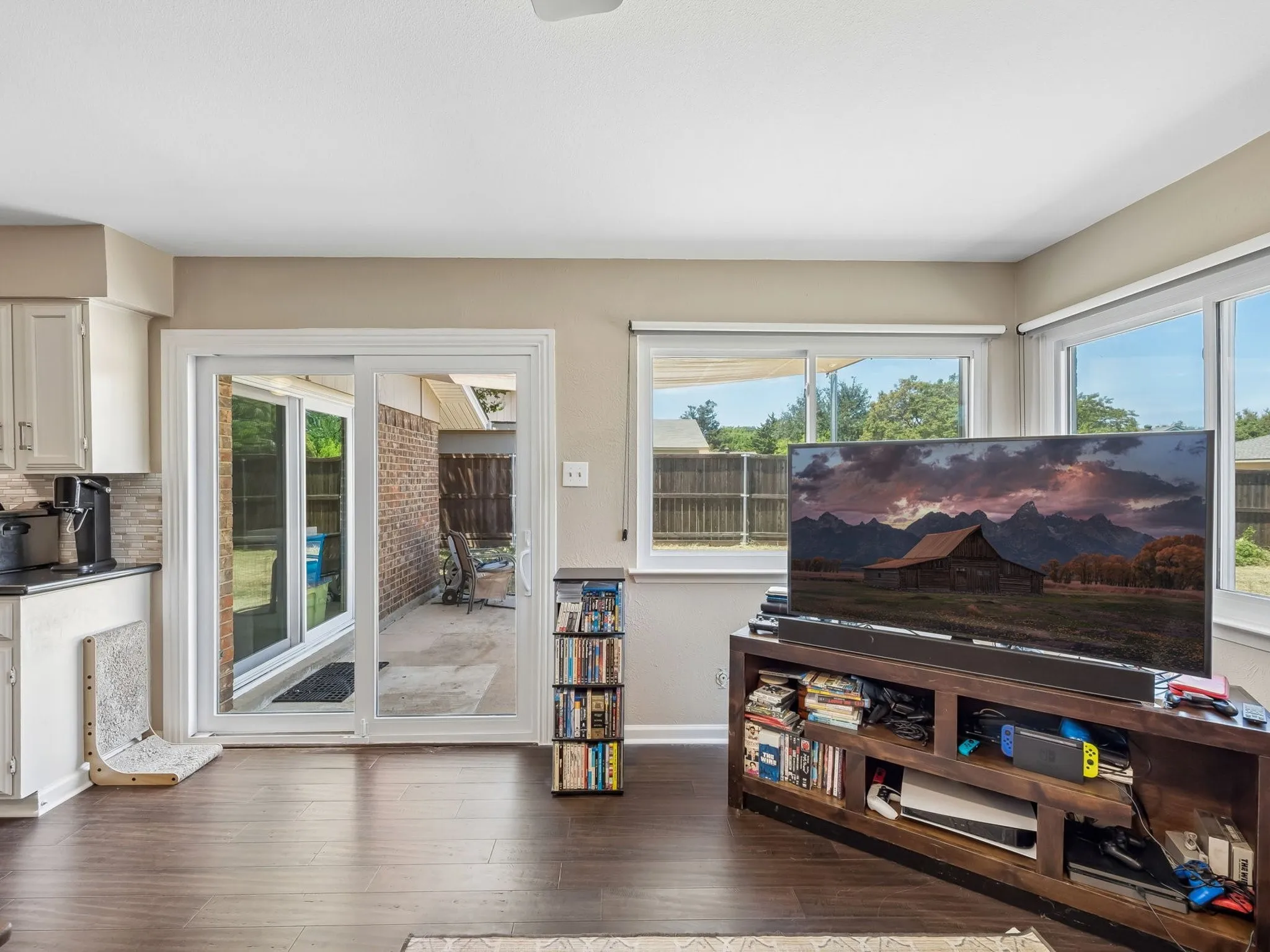Near seamless inside to outside living possible