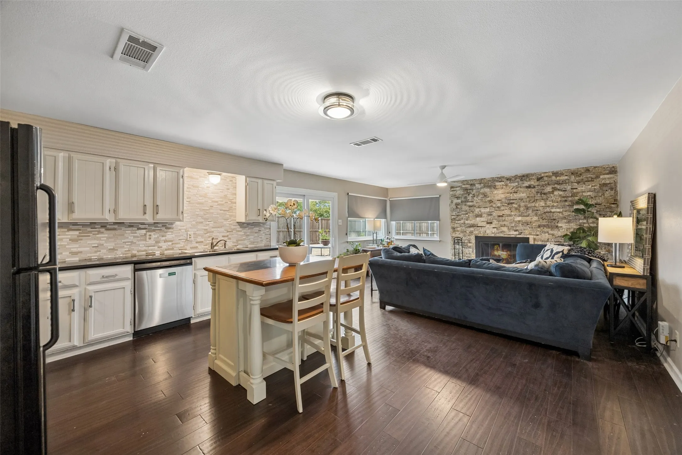 Center of it all open kitchen