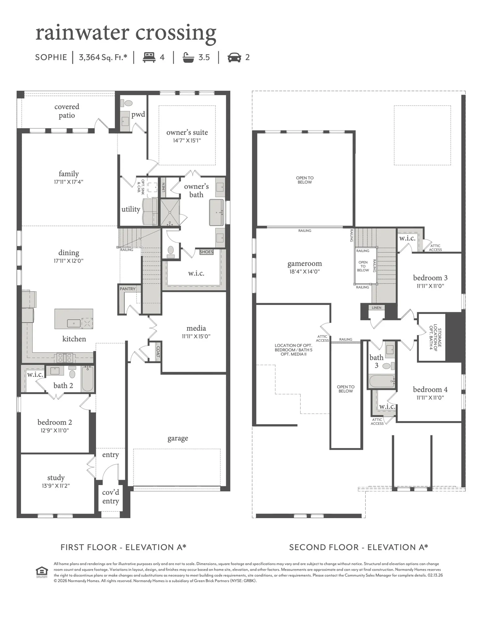 With outstanding space and thoughtful design, our impressive Sophie plan offers your family the home of their dreams!