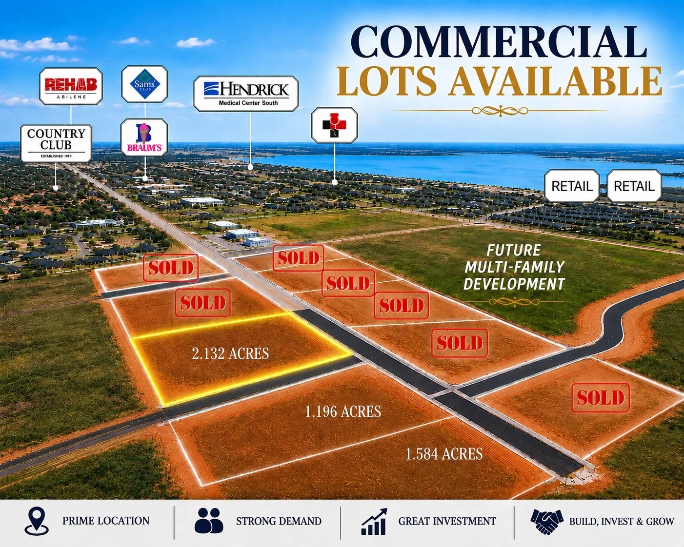 Unimproved Land For Sale in Taylor County , TBD Memorial Drive, Block H, Lot 2, Abilene, Texas 79606, 0, 0, Garage spaces, 0 Sqft, built in 0, mls#21361995, Real Estate Agent in Abilene, Homes For Sale in Taylor county, Homes For Sale in Abilene, Realtor in Abilene Texas, Real Estate Brokerage Independent Realty Texas, Luminita Cordes Realtor