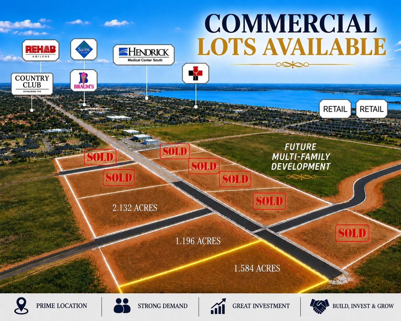 Unimproved Land For Sale in Taylor County , TBD Memorial Drive Block I, Lot 2, Abilene, Texas 79606, 0, 0, Garage spaces, 0 Sqft, built in 0, mls#21361985, Real Estate Agent in Abilene, Homes For Sale in Taylor county, Homes For Sale in Abilene, Realtor in Abilene Texas, Real Estate Brokerage Independent Realty Texas, Luminita Cordes Realtor