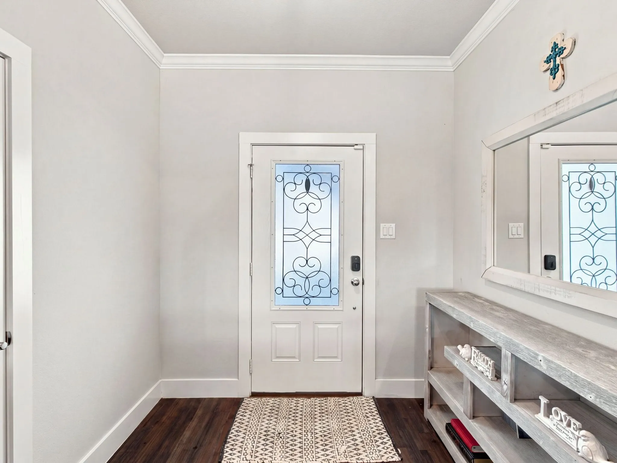 Inside view of front entry
