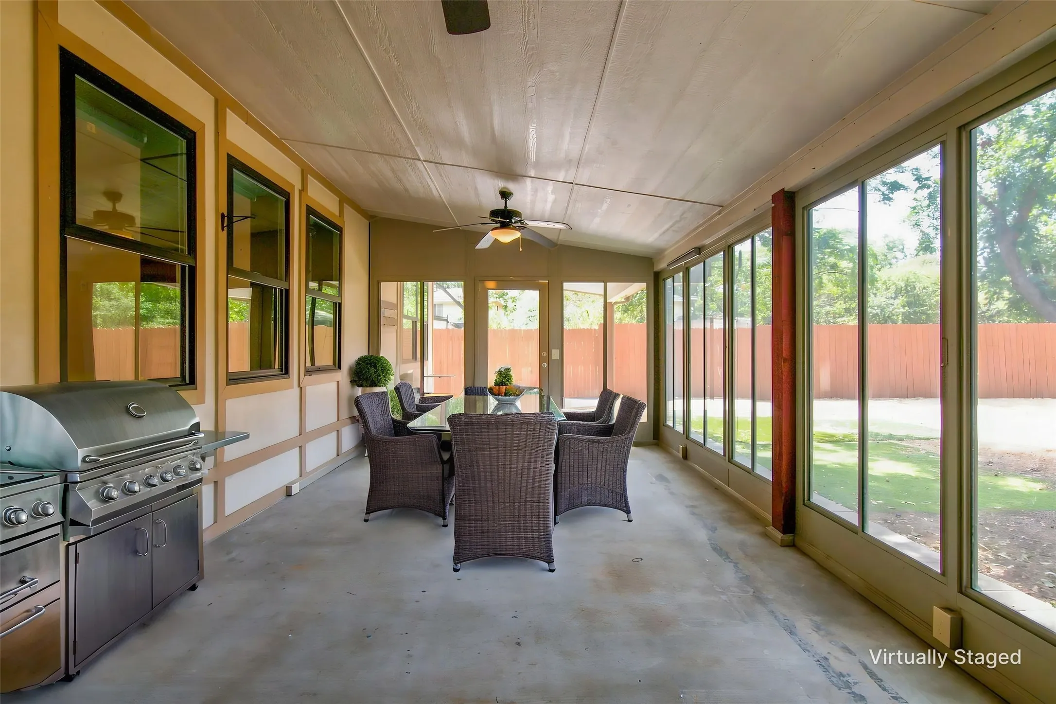Sun Room Virtual Staged