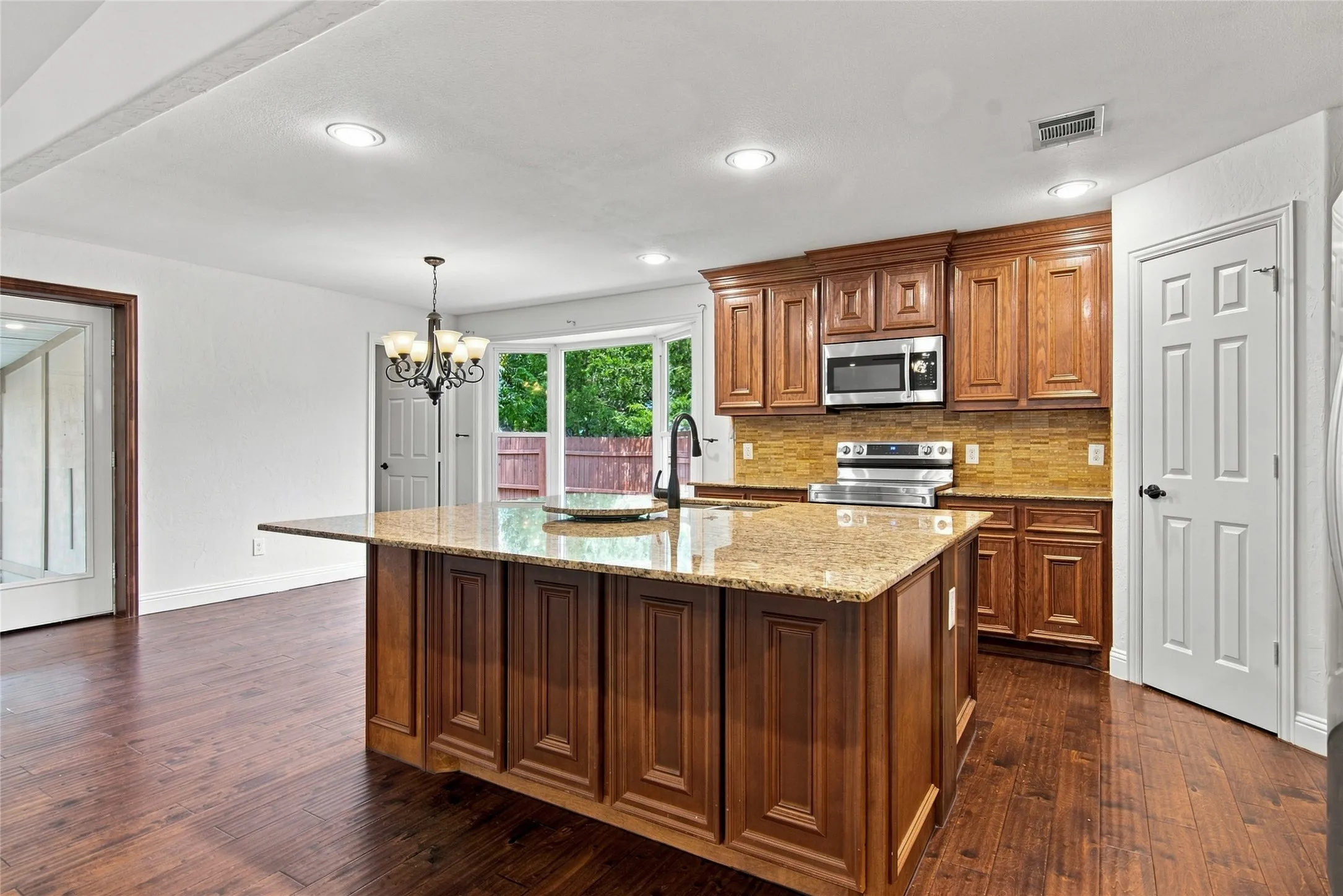 Large Granite top kitchen island