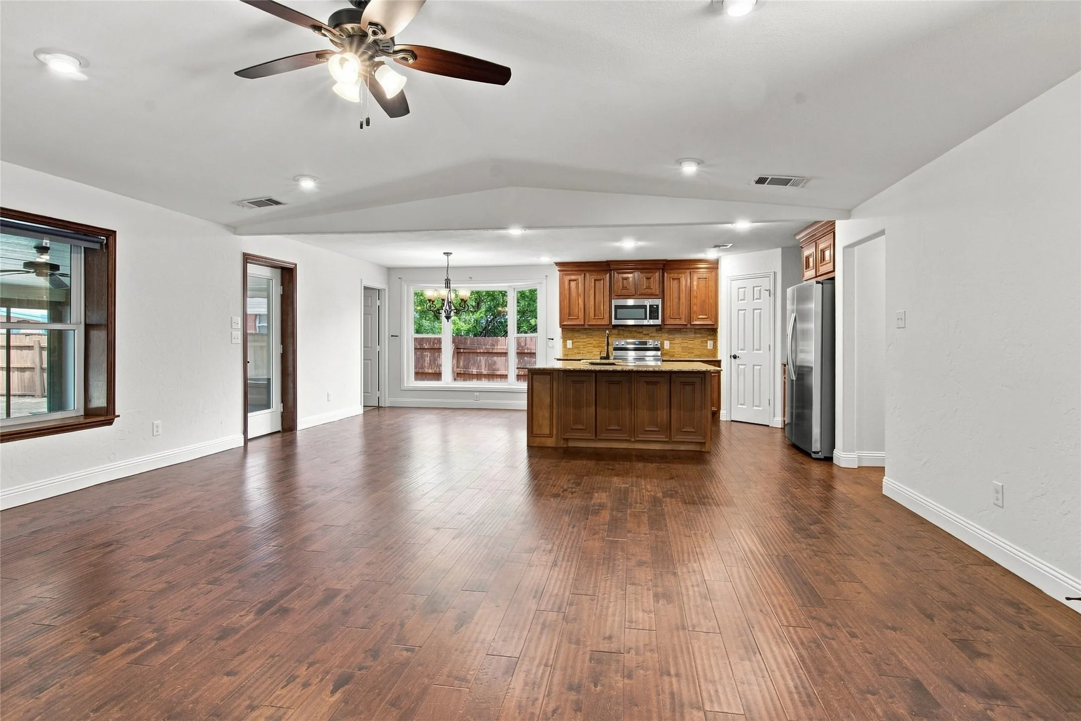 Vaulted Ceiling in Family Room