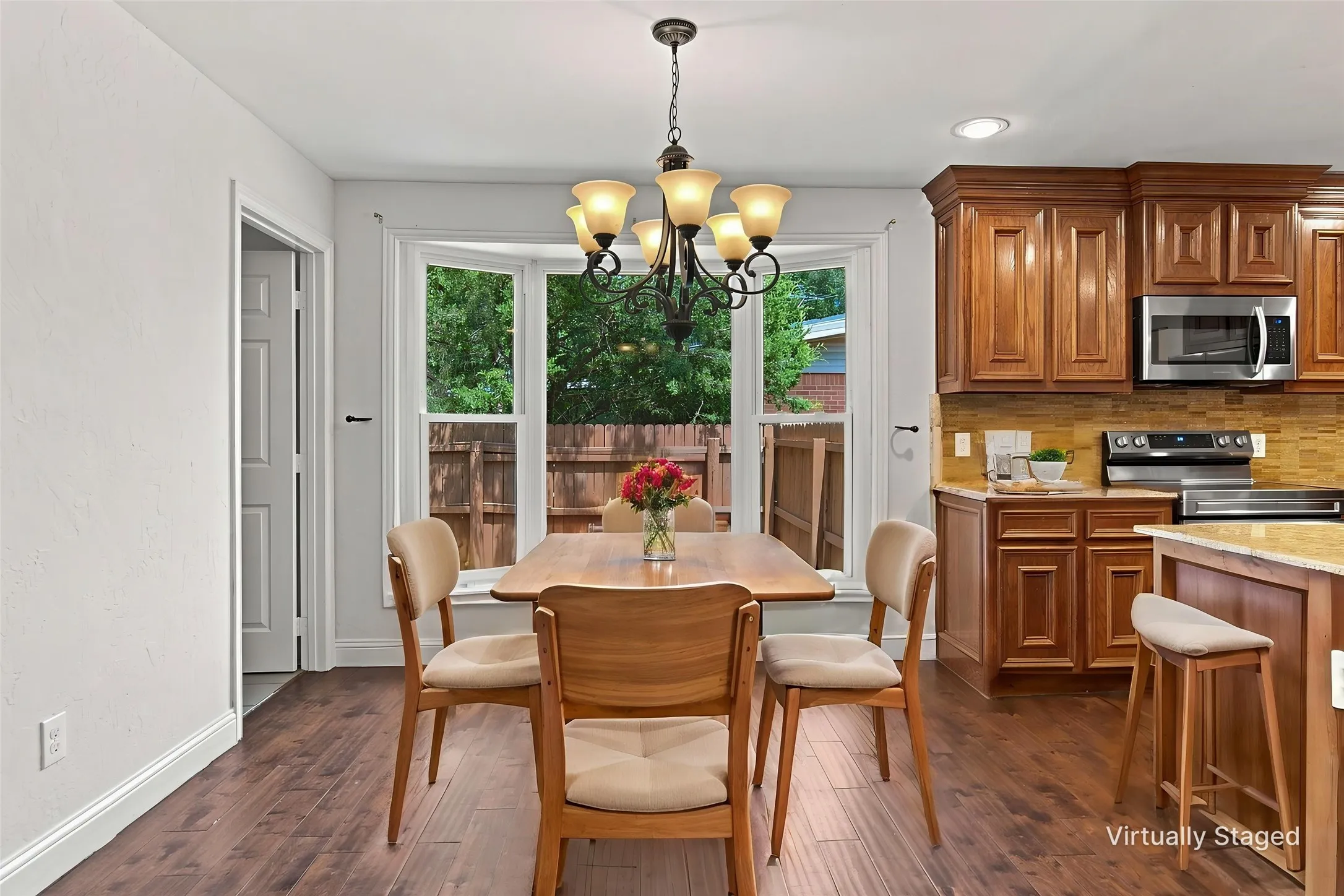 Virtual Staged Breakfast Area