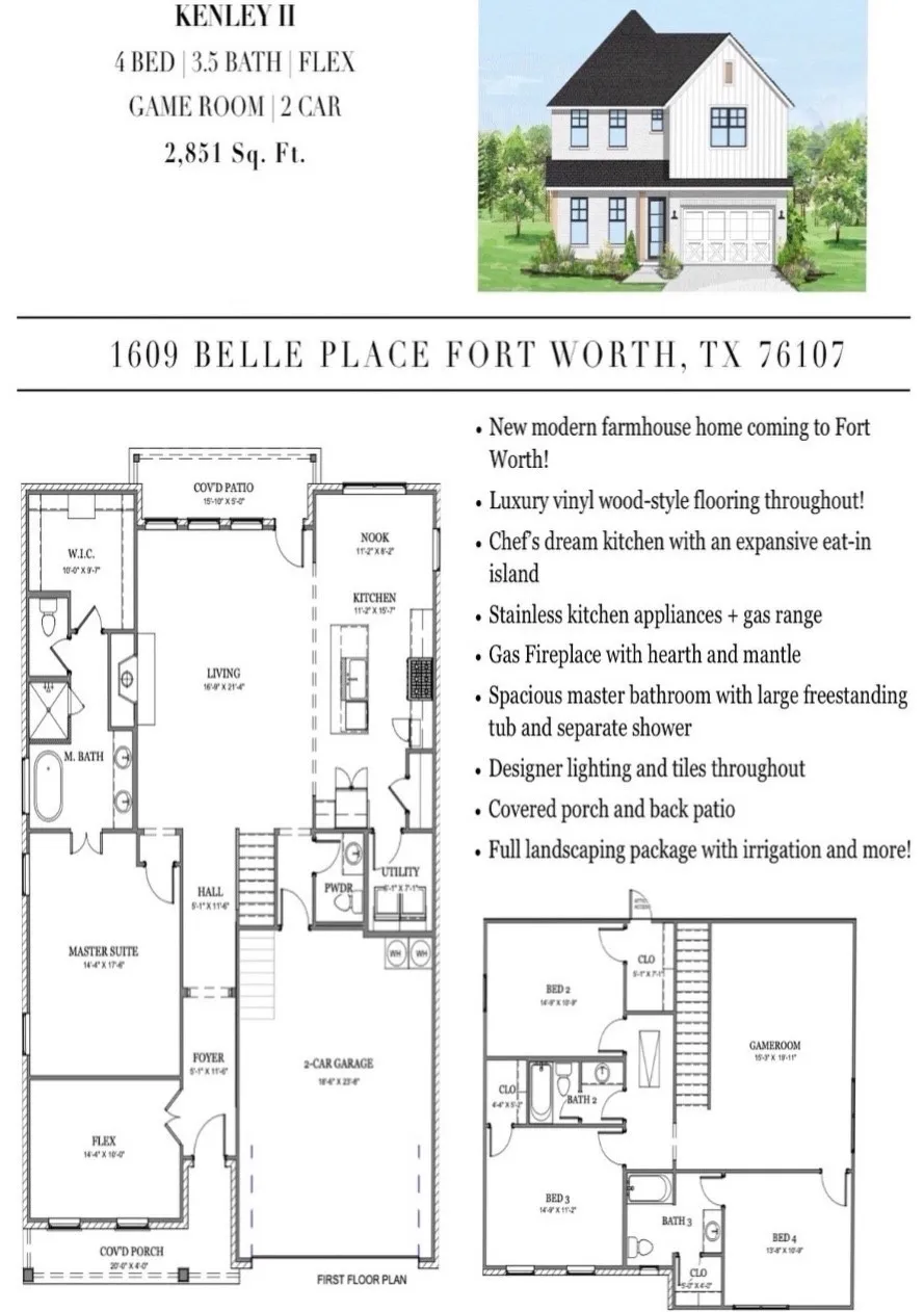Single Family Residence For Sale in Tarrant County , 1609 Belle Place, Fort Worth, Texas 76107, 4 Bedroom, 4 Bathroom, 2 Garage spaces, 2,851 Sqft, built in 2026, mls#21368912, Real Estate Agent in Fort Worth, Homes For Sale in Tarrant county, Homes For Sale in Fort Worth, Realtor in Fort Worth Texas, Real Estate Brokerage Independent Realty Texas, Luminita Cordes Realtor