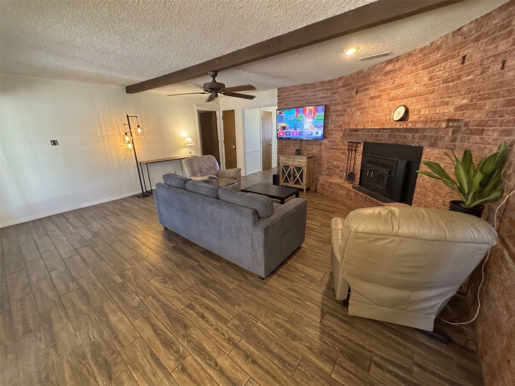 Living room as it is now has lots of space