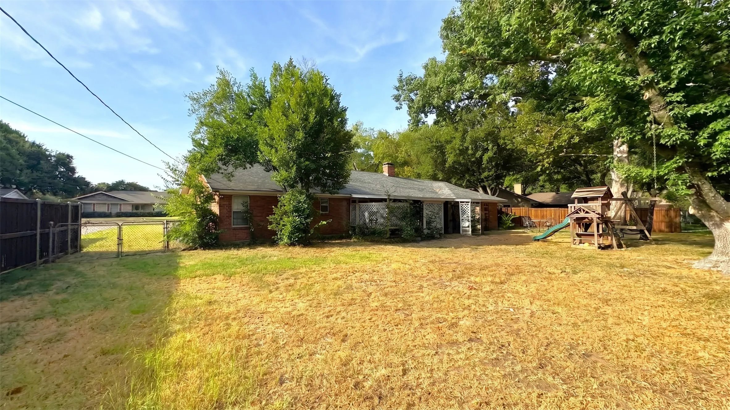 Backyard over .30 acres