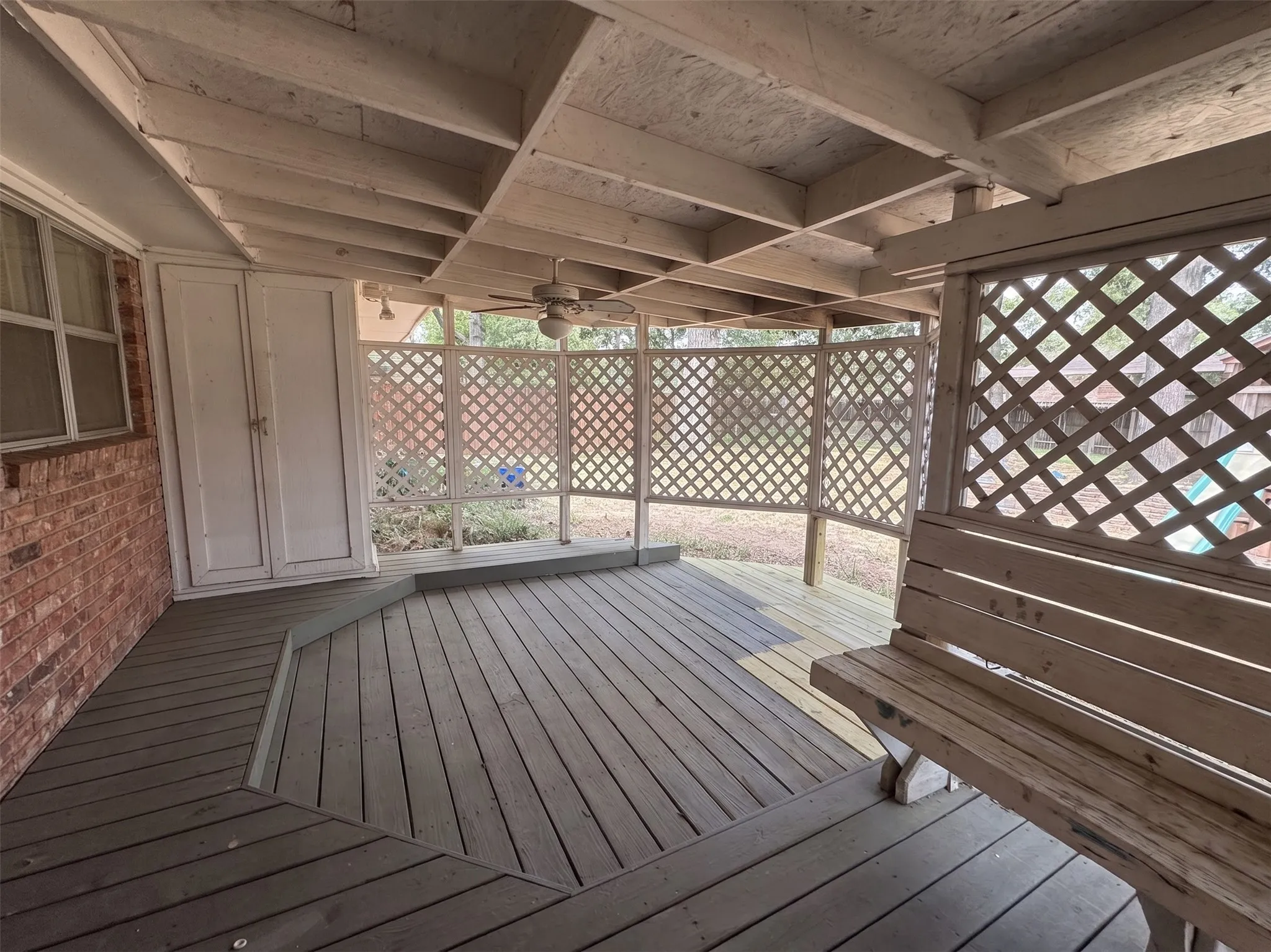 Back porch deck