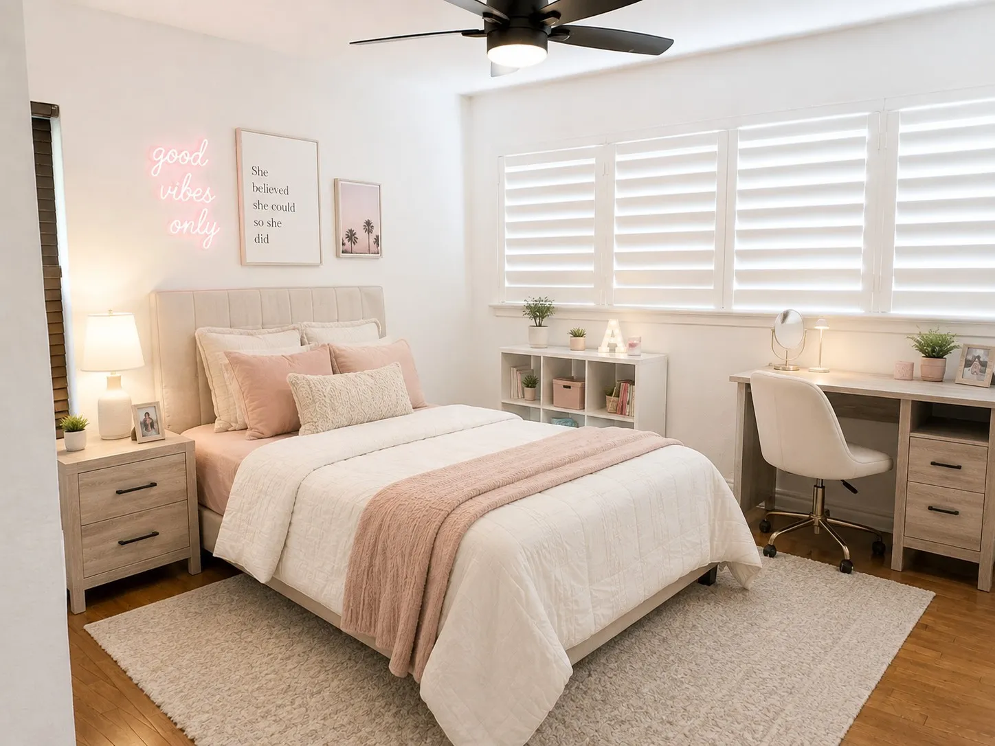 2nd bedroom staged