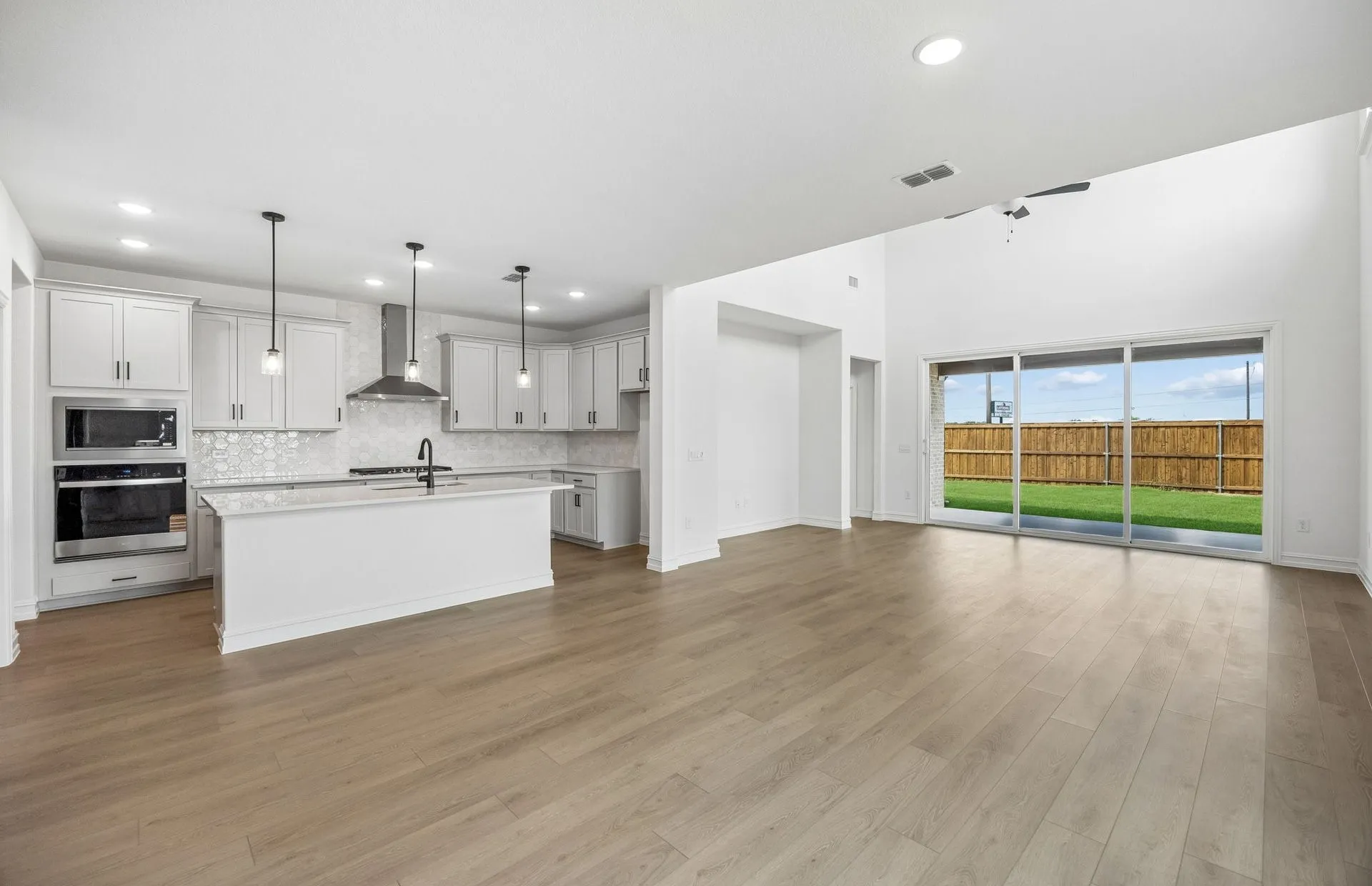 *Floorplan representation, not actual home - Gathering room with view of main living areas