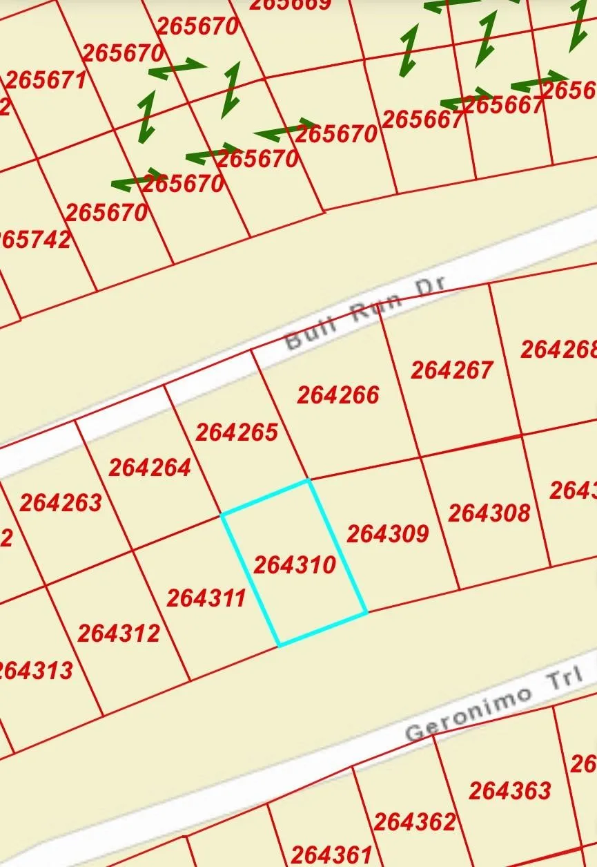 Plat Map. Illustrating the property's parcel boundary and identifying surrounding properties and roadways