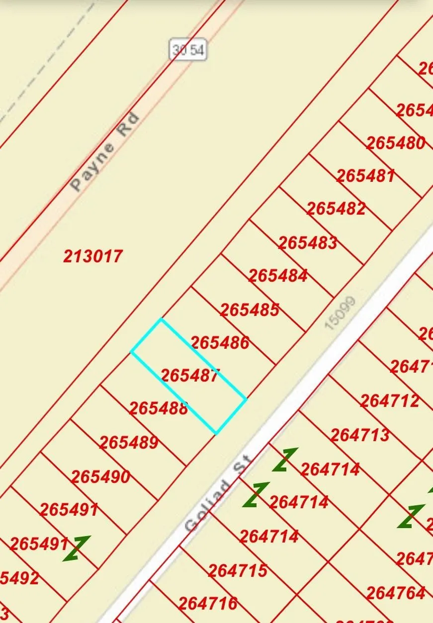 Plat Map. Illustrating the property's location and parcel identification within a larger area