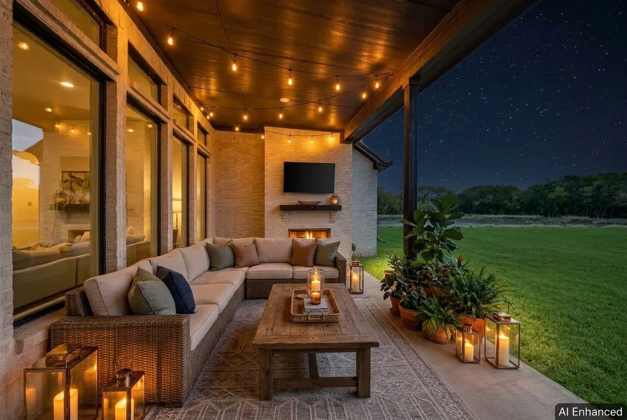 patio dusk