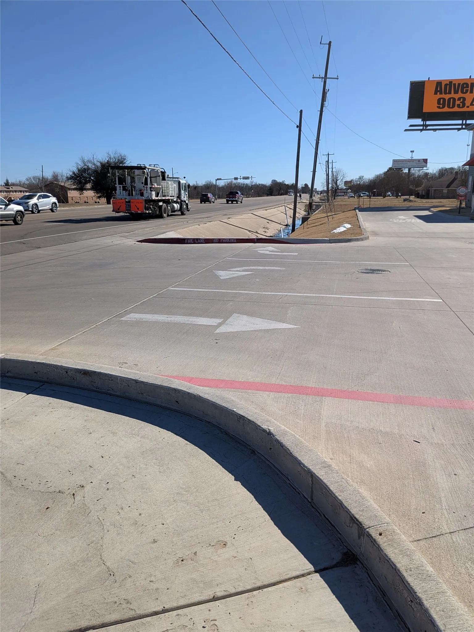 Lot access from Hwy 121