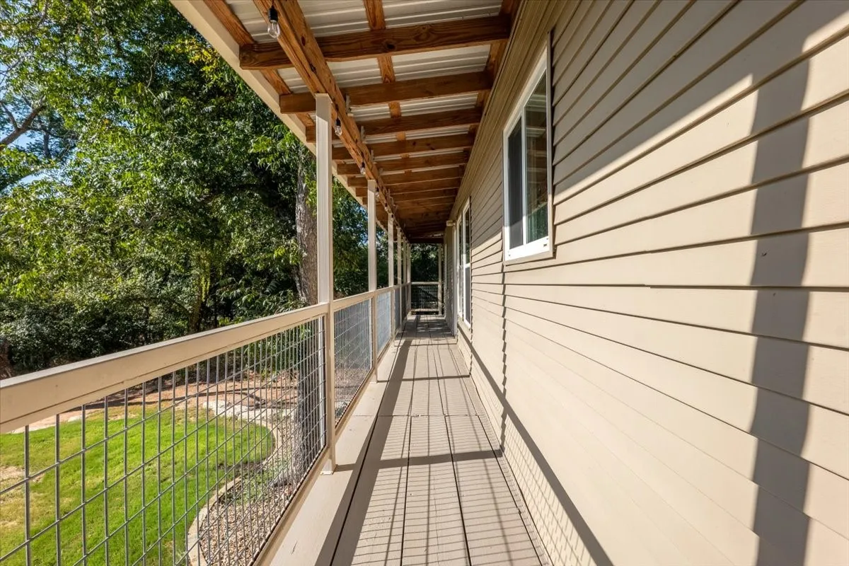 Covered upstairs porch