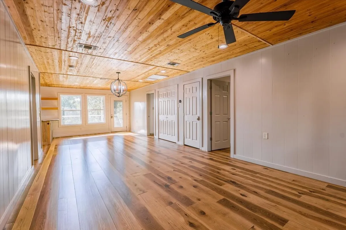 Living room overlooking the dining area