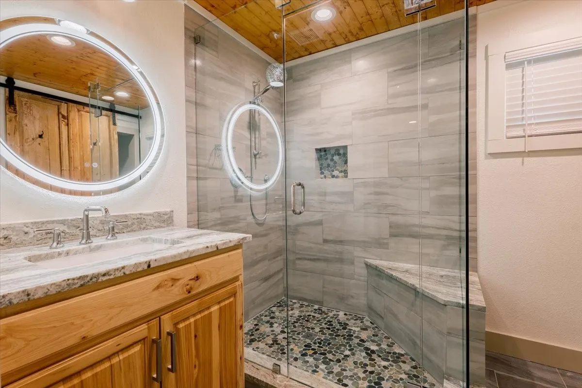 Remodeled primary bathroom