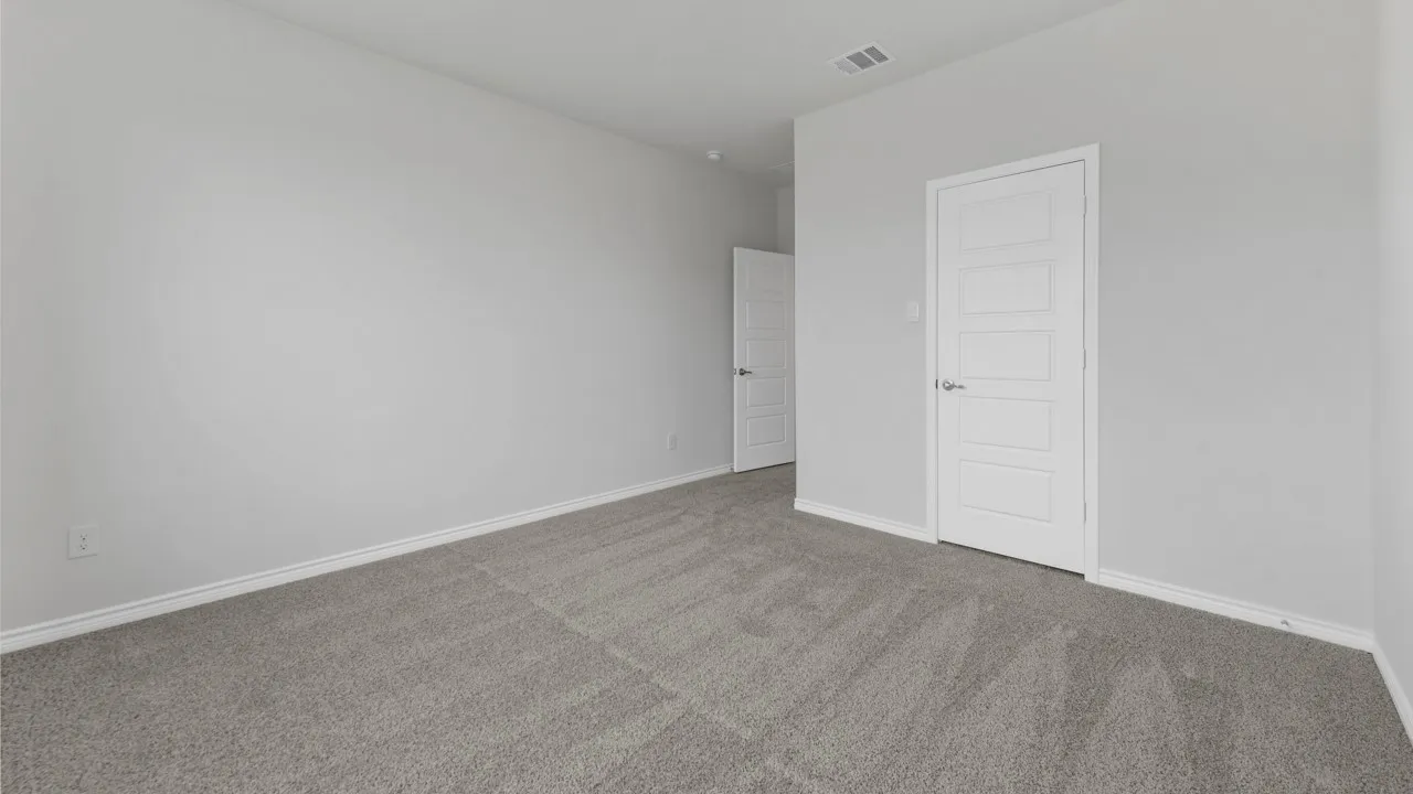 Neutral paint palette with carpet flooring
