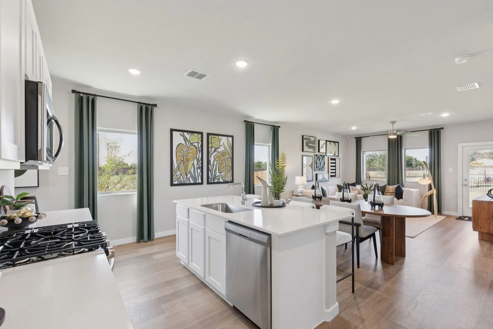 Kitchen in the Magnolia home plan by Trophy Signature Homes – REPRESENTATIVE PHOTO