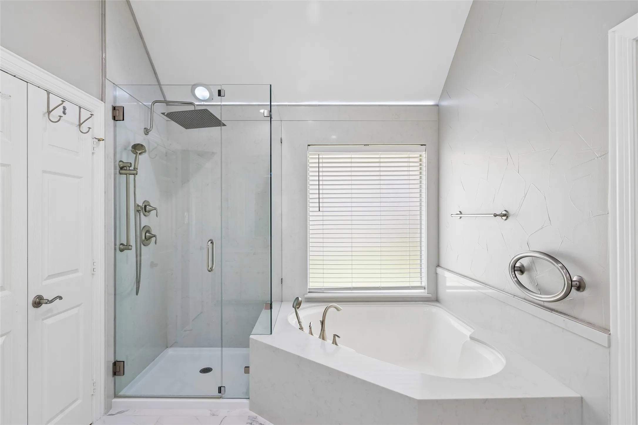 Beautiful large tub and shower