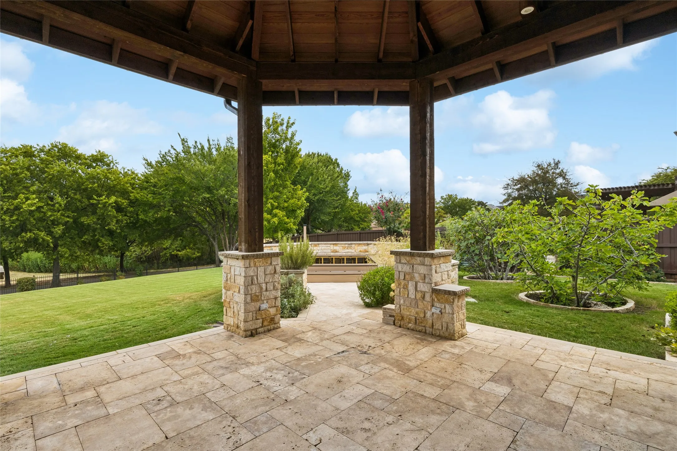 View to trees from patio