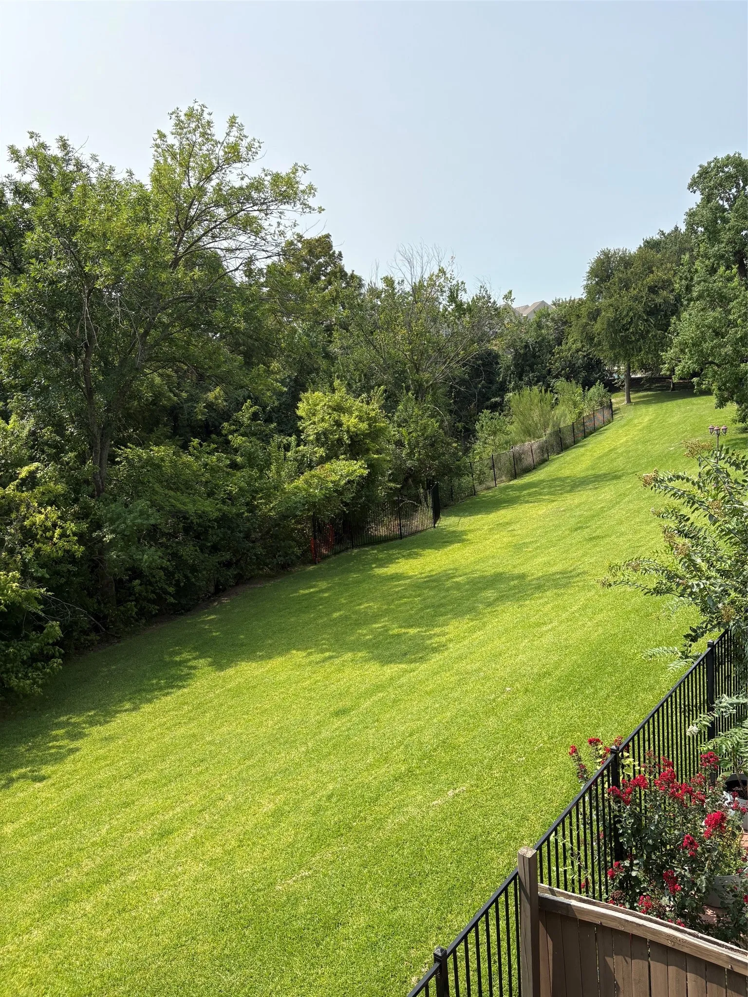 Greenbelt view from 2nd floor balcony.