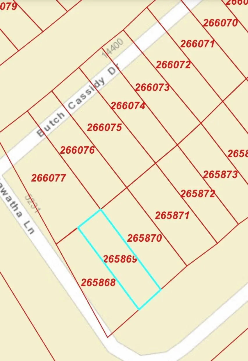 Plat Map. Illustrating property boundaries and parcel identification numbers, with a specific parcel highlighted