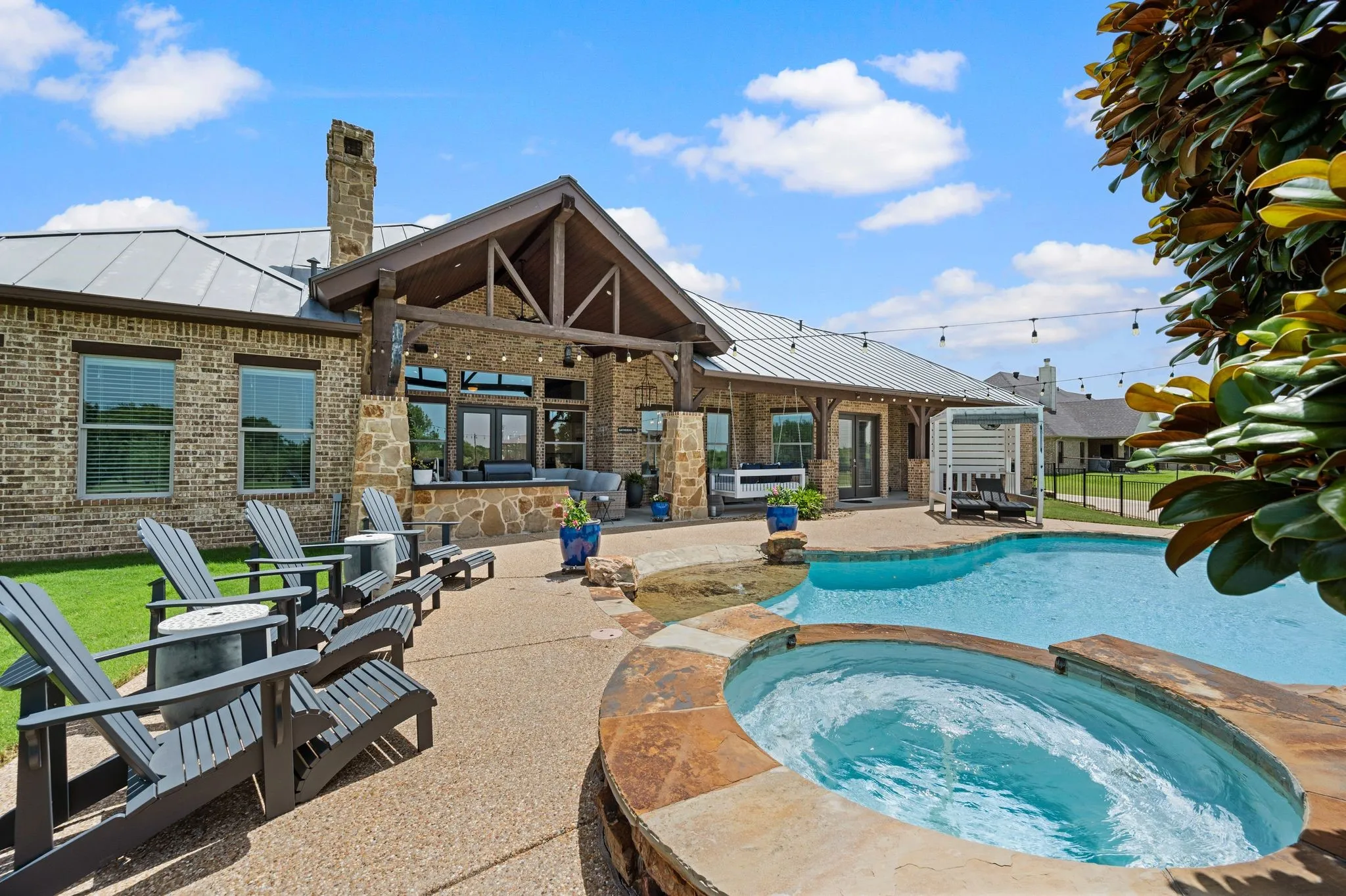 Great view of the back of this beautiful home!