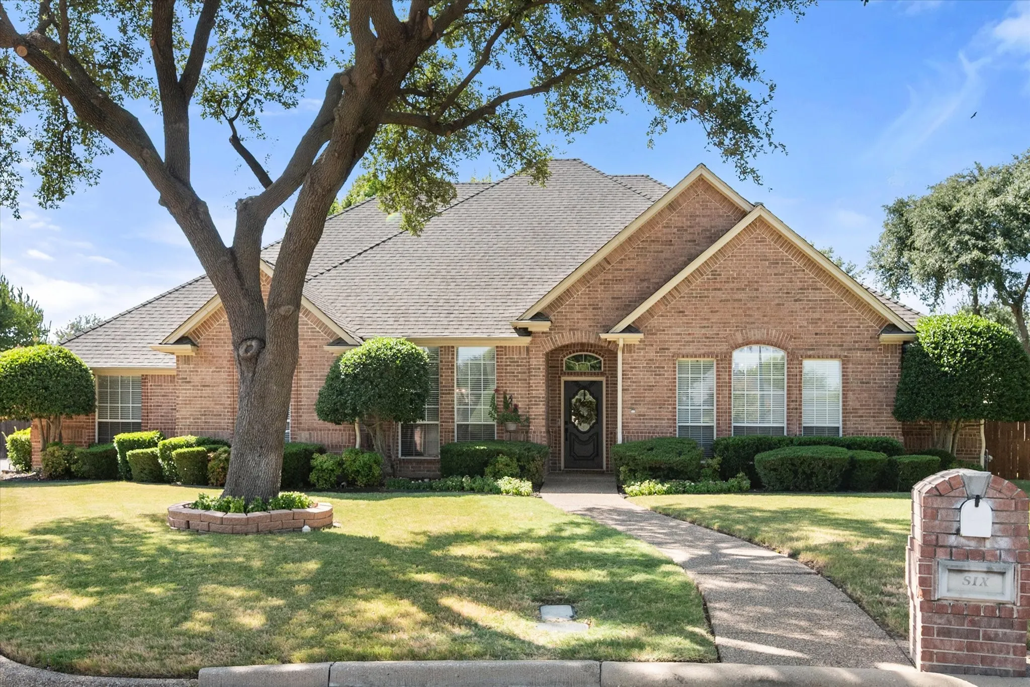 Beautifully maintain shade tree in front yard