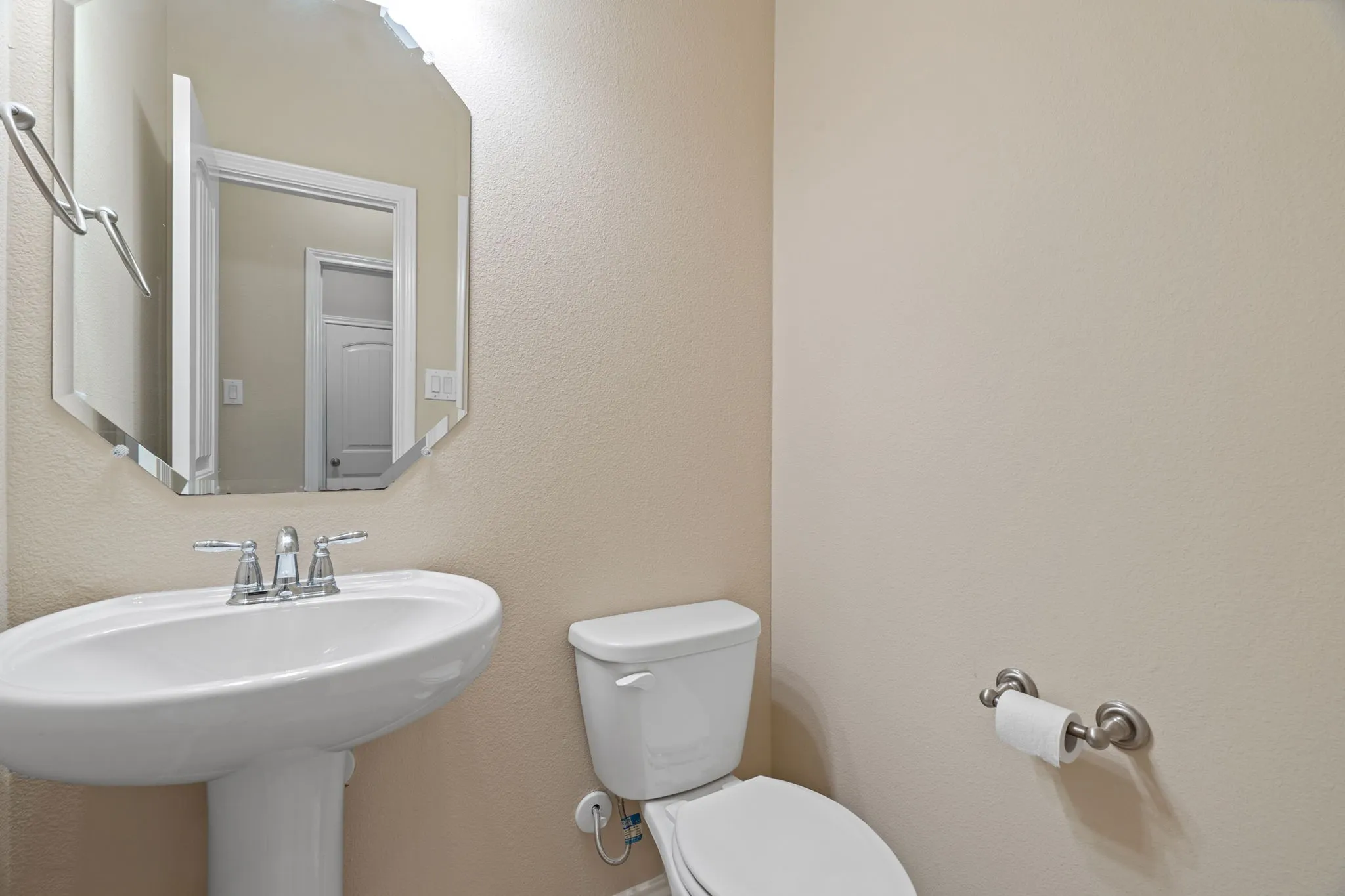 Half bath across from laundry room