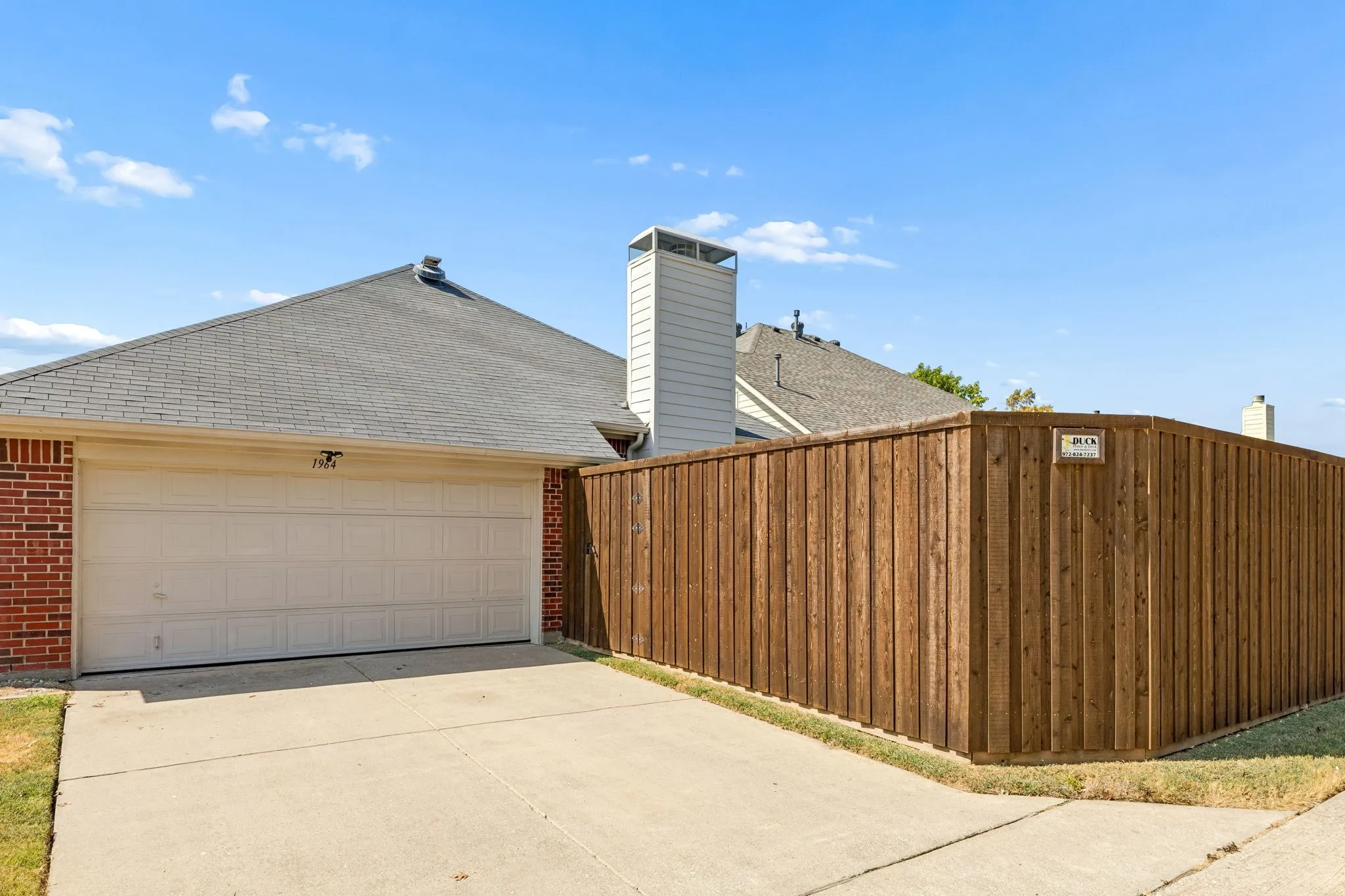 2 car garage at back with alley access