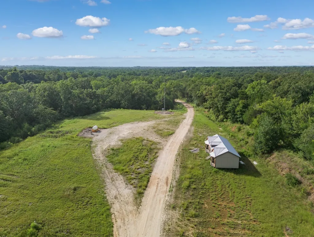 Aerial view of property land