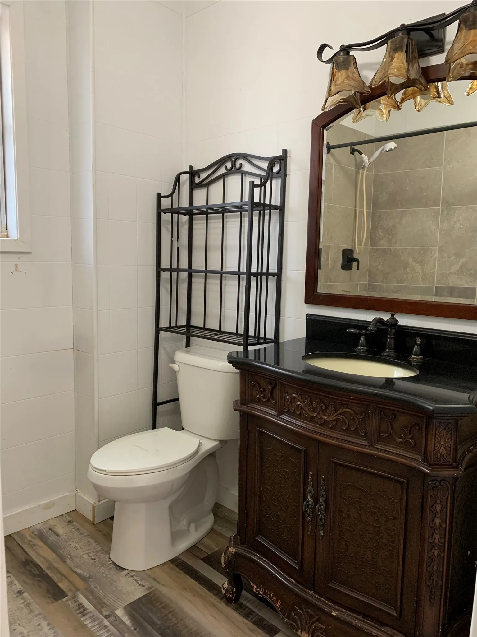 Hall Bathroom with tub and shower