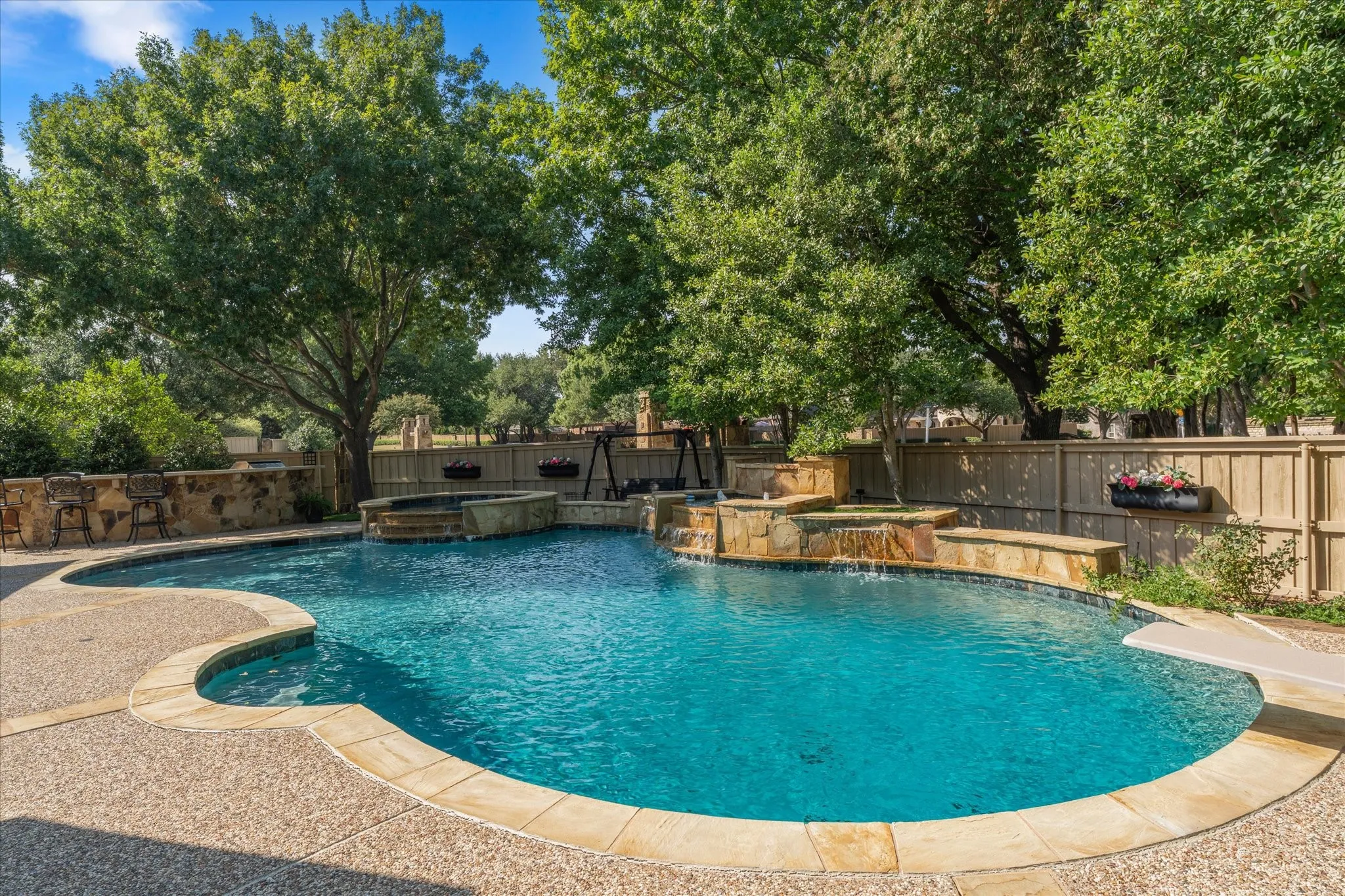 Too hot? Enjoy this backyard oasis TODAY!