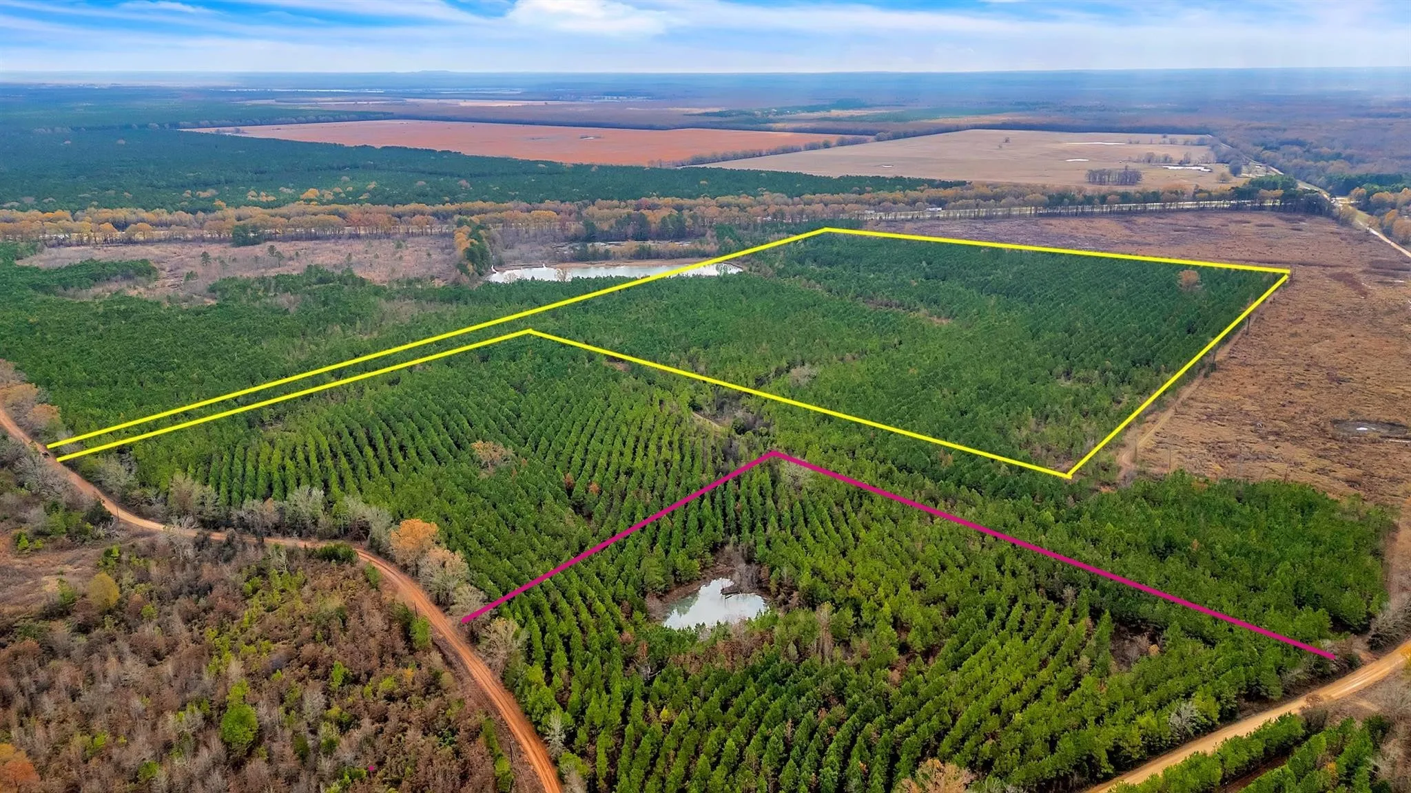 PINK LINE IS APPROX BOUNDARY OF 15 +- TRACT