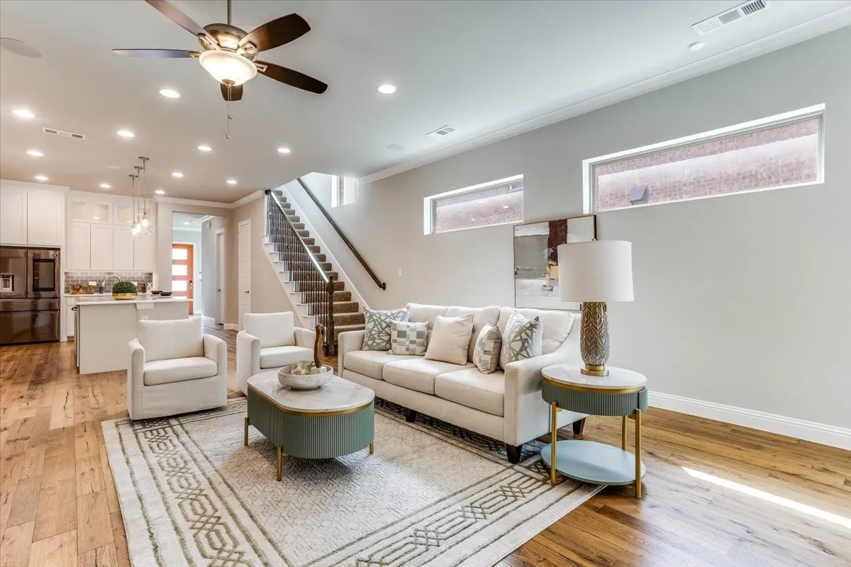 Downstairs living room.
