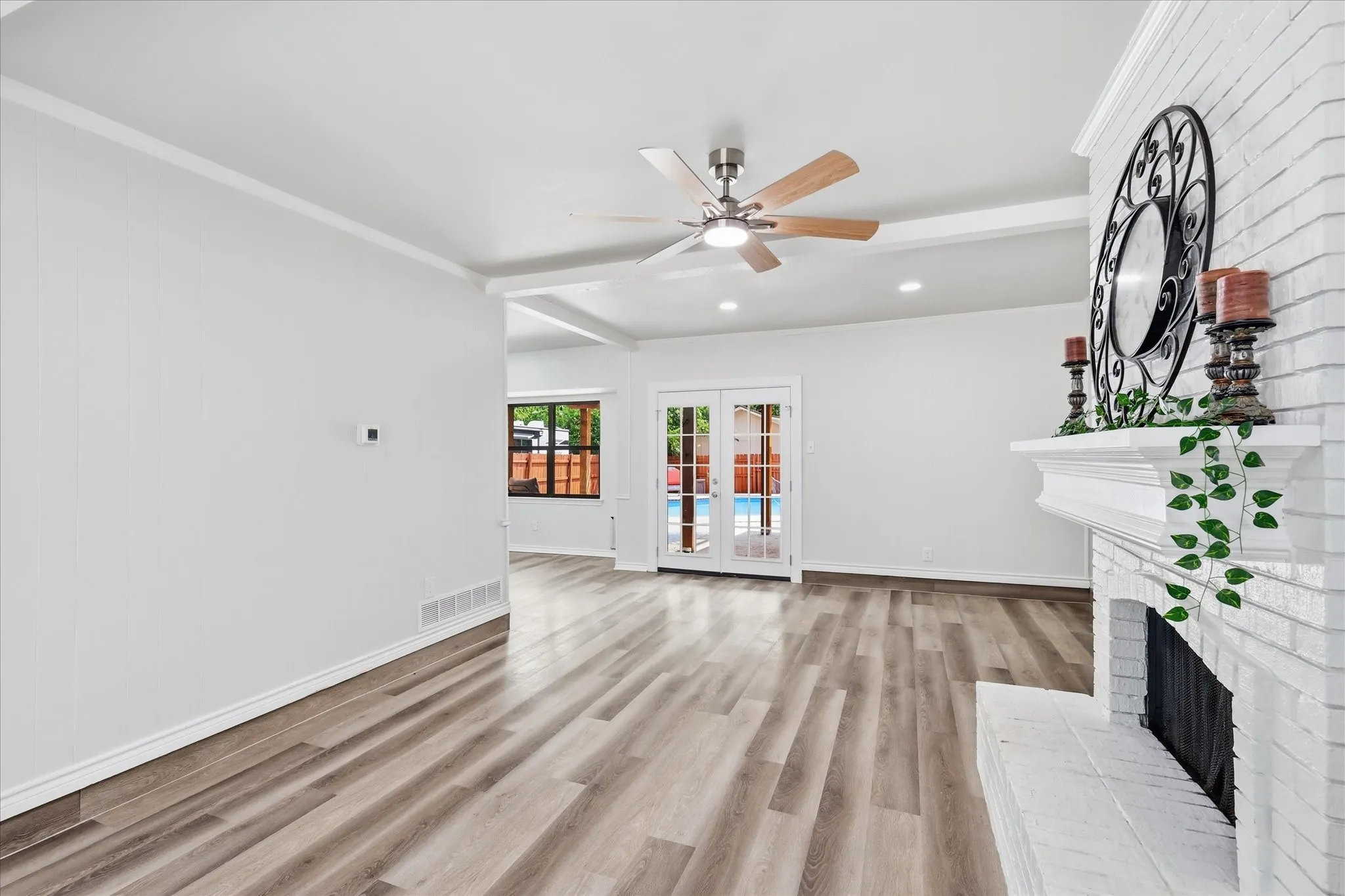 Virtually staged in the living room