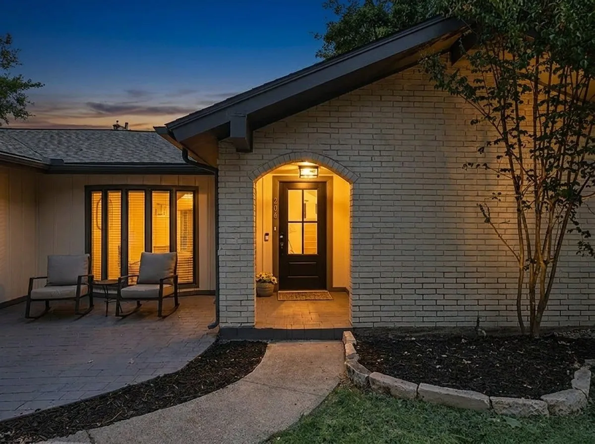 Twilight at the front porch