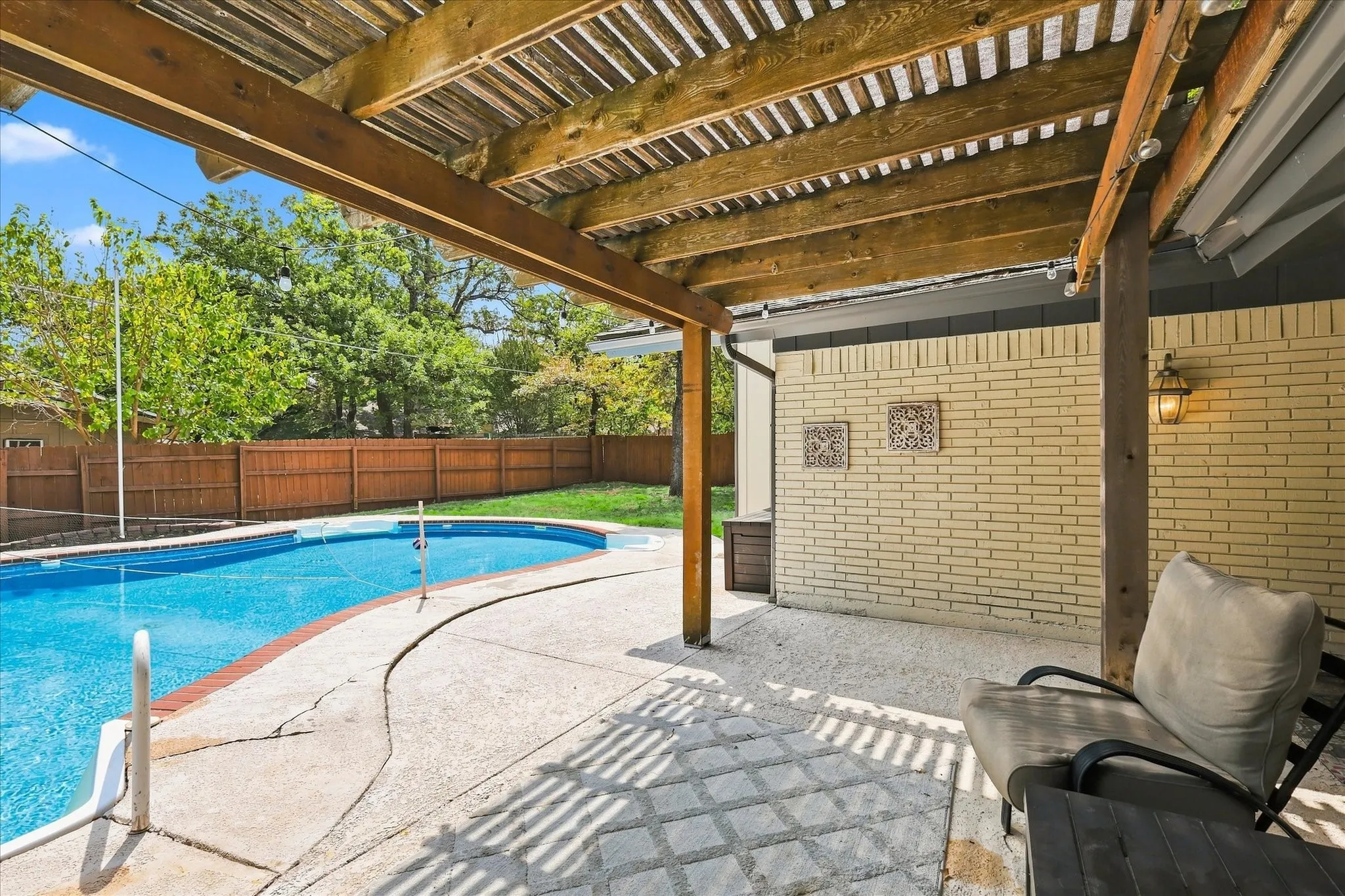 Patio, pool & plenty of Privacy fenced yard!