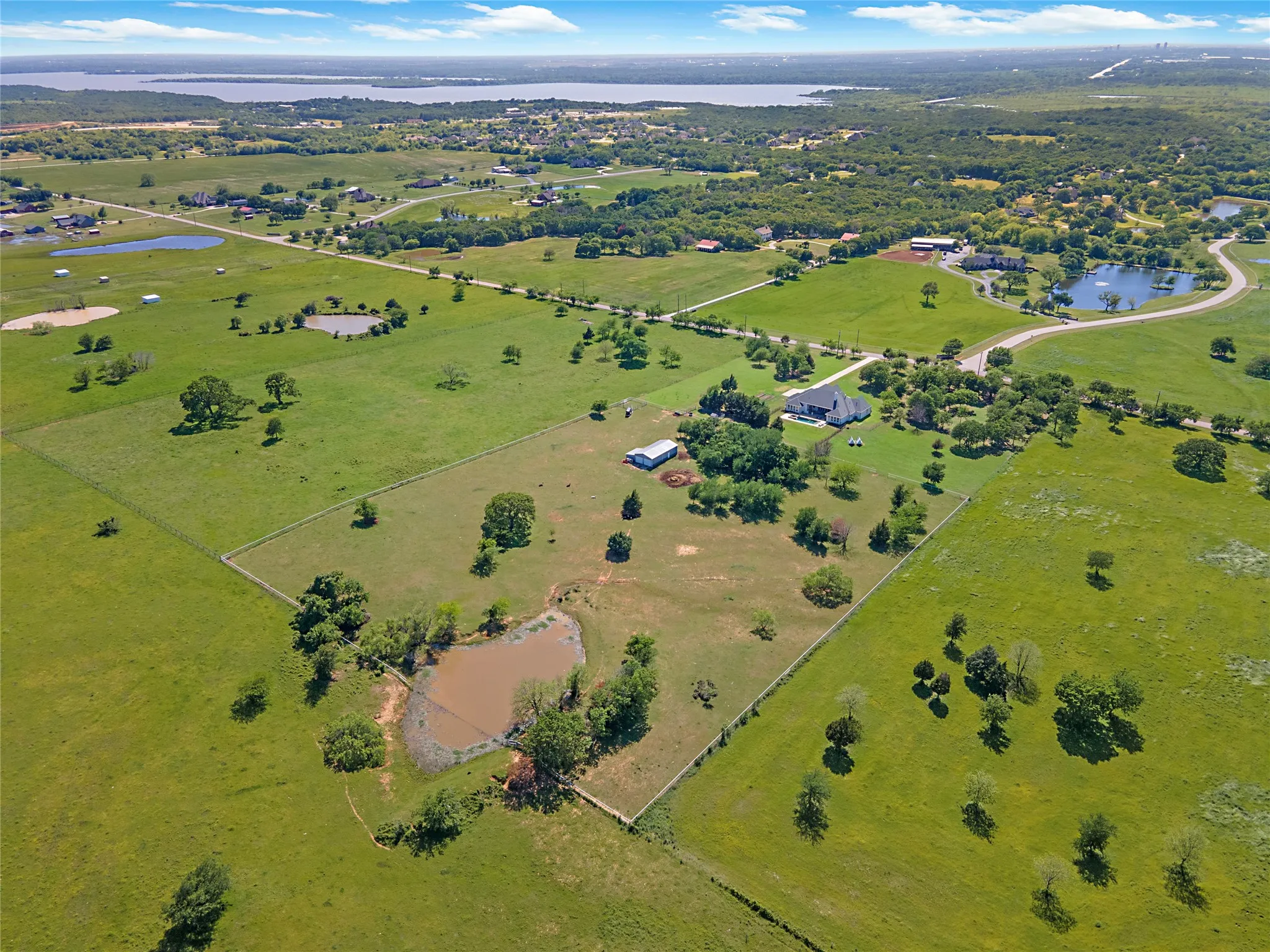 Enjoy the lake life?  This property is located between Lewisville Lake (shown) and Lake Ray Roberts that is just a few minutes to the north.