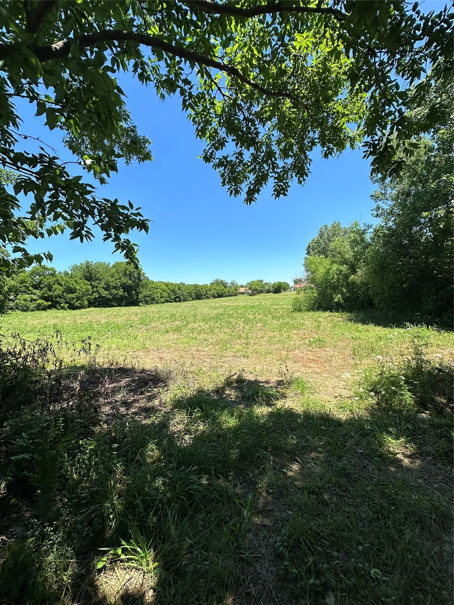View of yard with a rural view