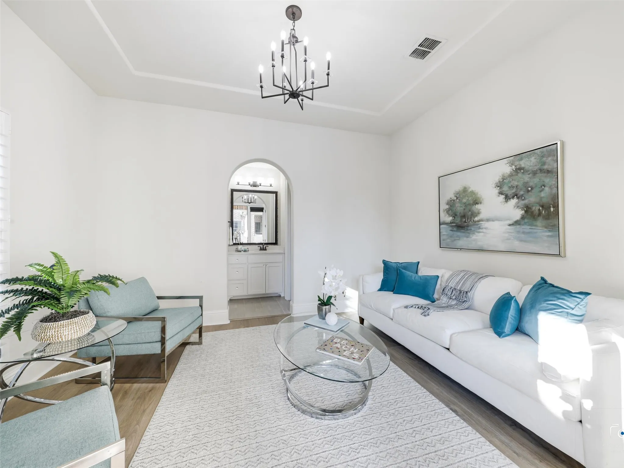 Hardwood flooring added in Casita