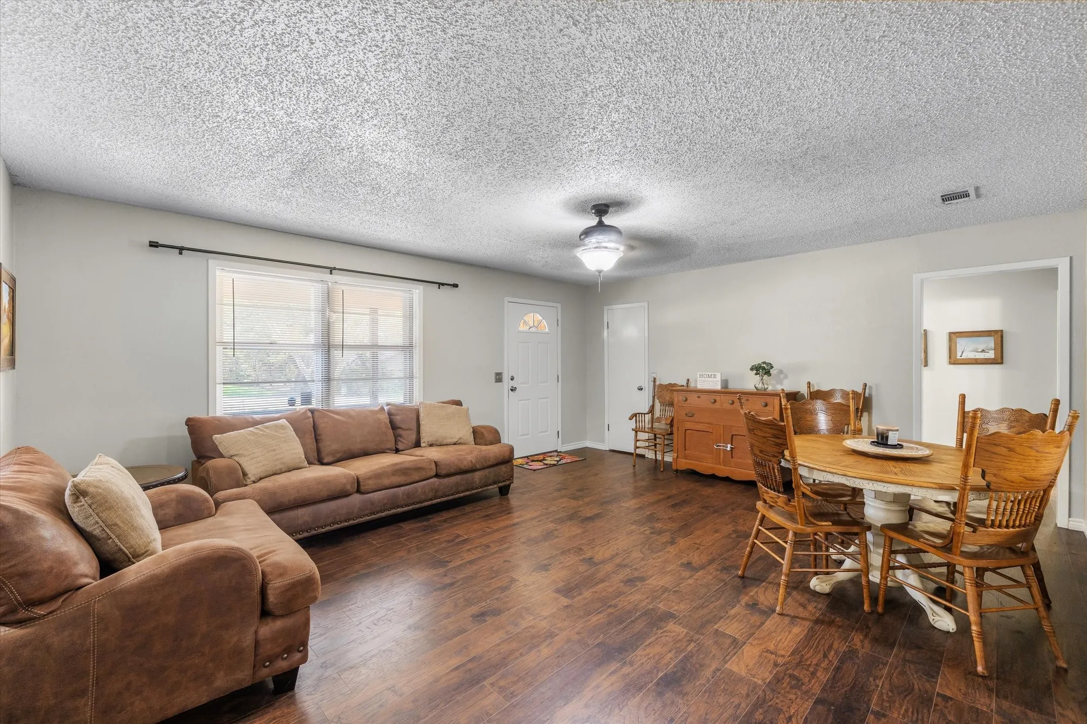 Full view of this large living room